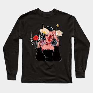 Stop Playing With My Delirium (more flowers) Long Sleeve T-Shirt